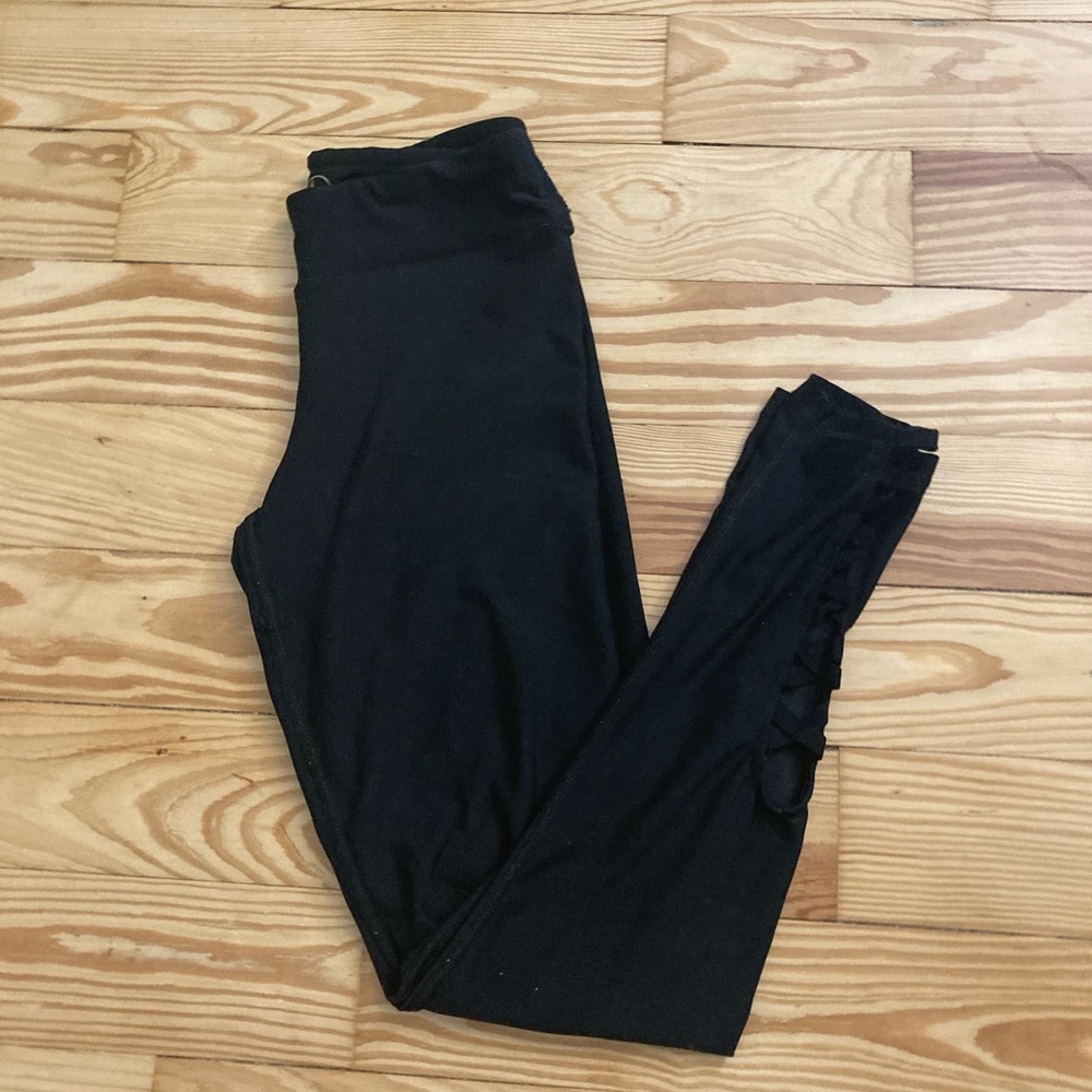 90 degree girls athletic leggings, size L(12)